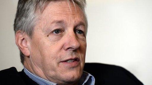 Peter Robinson made his comments in an interview with the Irish News reporter John Manley