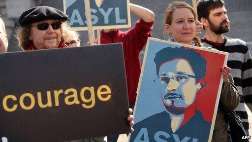 German anti-NSA protestors