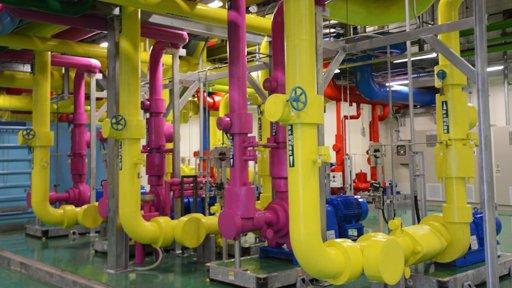 Pipes in Google data centre