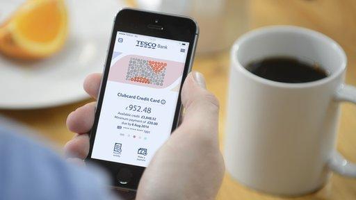 Tesco Bank mobile app