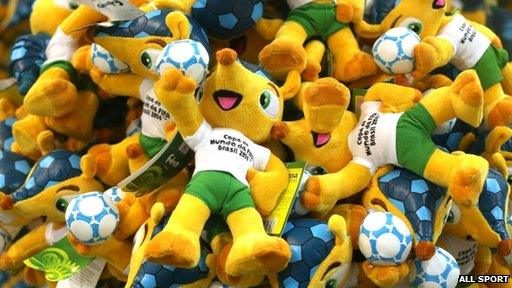 World cup mascots