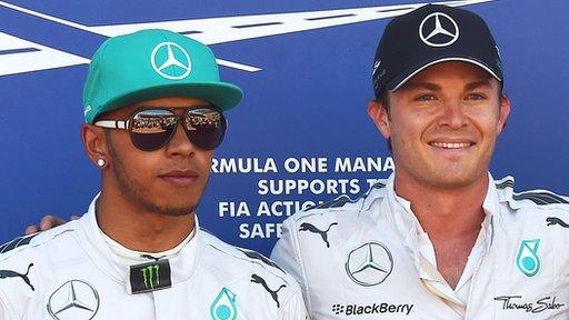 Lewis Hamilton and Nico Rosberg