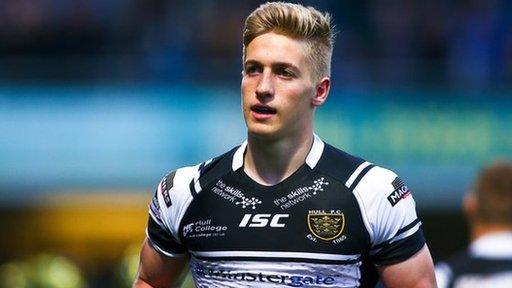 Callum Lancaster scores a hat trick against Warrington Wolves.