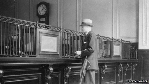 Barclays Bank in Fleet St in 1925