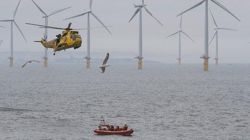 RNLI display in Redcar