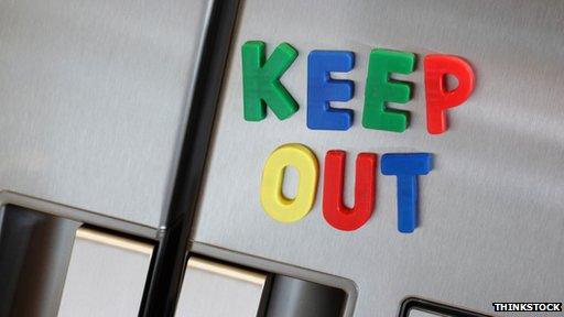 Letters on fridge