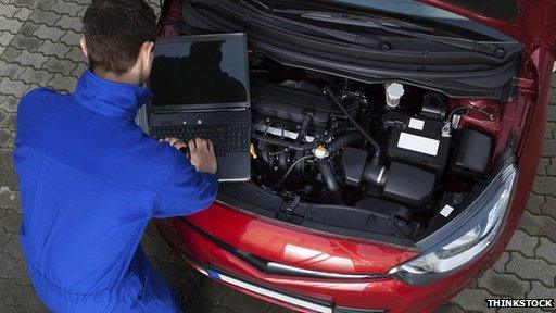 Computer and car