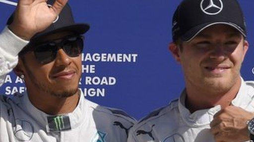 Lewis Hamilton and Nico Rosberg