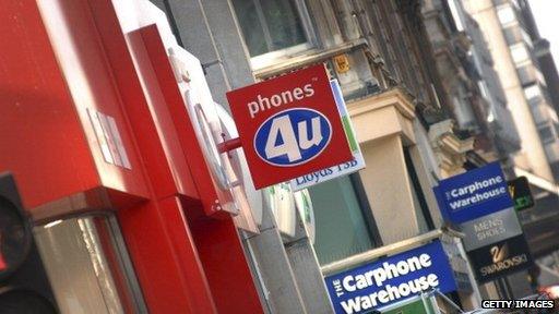 phones 4U shopfront