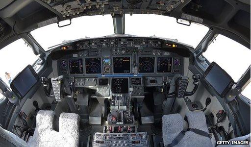 Boeing 737 cockpit