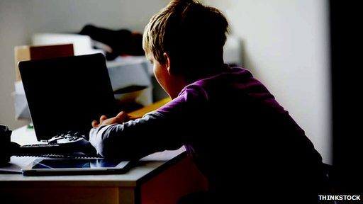 Child on computer