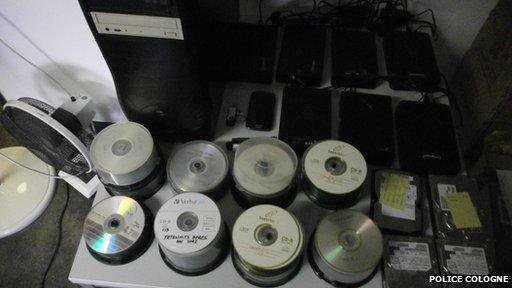 Evidence seized during the raid