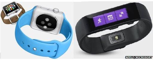 Apple Watch and Microsoft Band