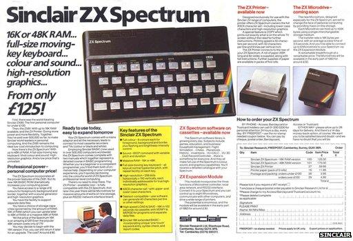 ZX Spectrum advert