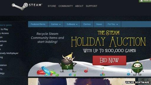 Screengrab of Steam store