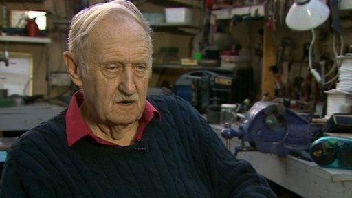 Inventor Trevor Baylis, who invented the wind-up radio