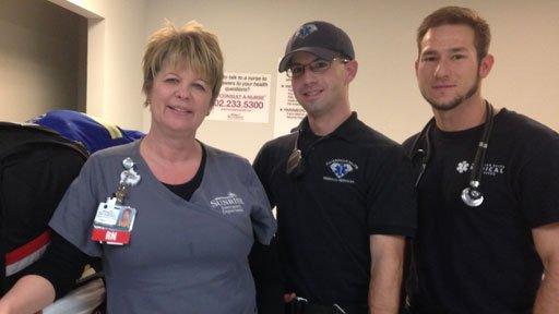 CES first aiders: Cindi Eldred, Sam Scheller and Jonathan Pulella