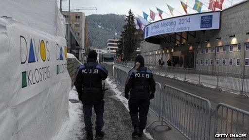 Two policemen in Davos