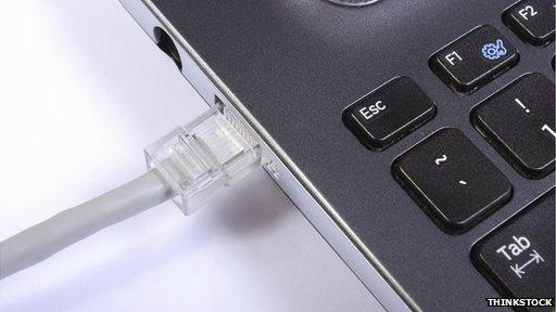 Laptop ethernet link