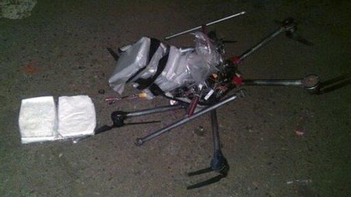 Crashed drug delivery drone