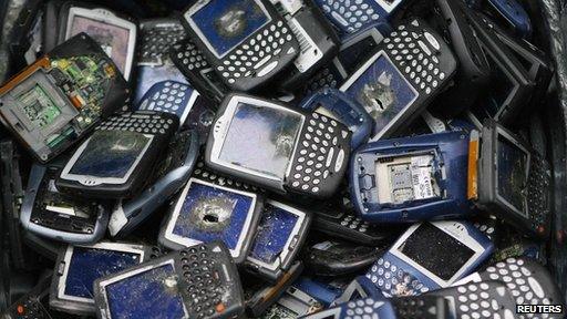 Broken Blackberry phones