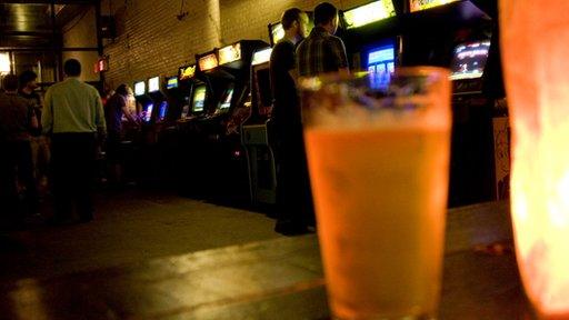 Barcade bar and beer