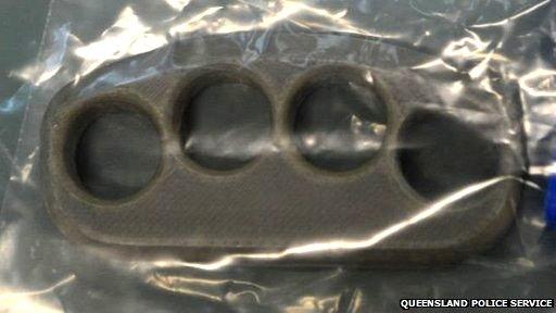 3D-printed knuckle duster