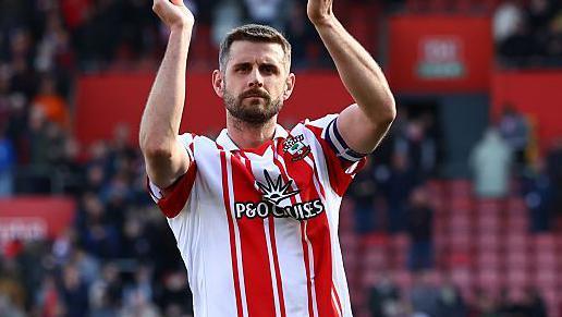 Jack Stephens applauds the Southampton fans
