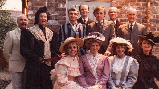 Cast of the 1990 production of Charley's Aunt