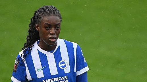 Brighton's Michelle Agyemang looks on during a football match against Southampton