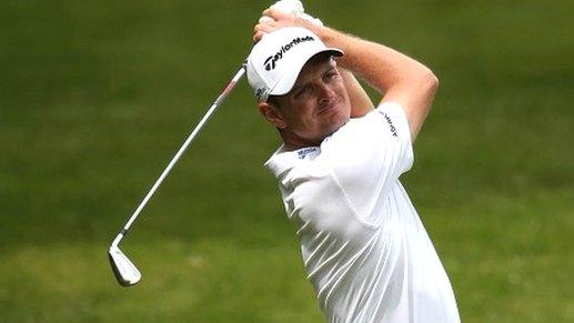 Justin Rose practises at Wentworth