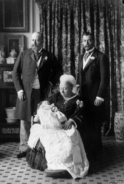 The christening of the future Edward VIII