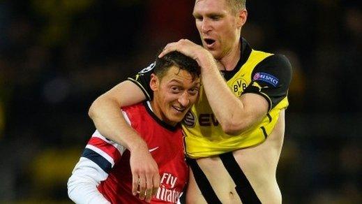 Mesut Ozil & Per Mertesacker