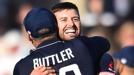 Wood and Buttler celebrate