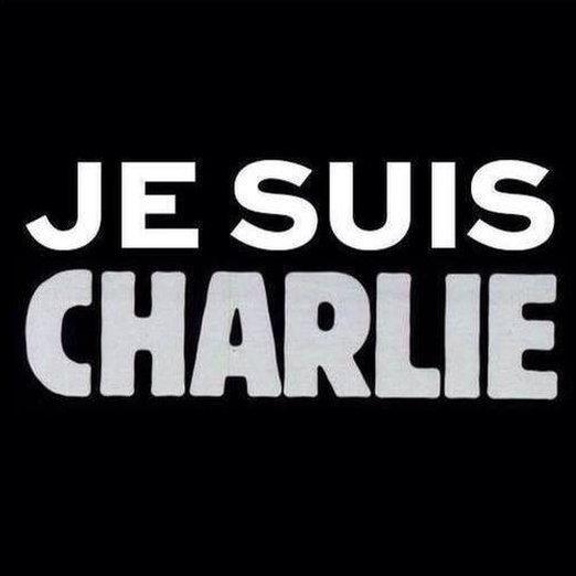 Je Suis Charlie poster image being shared on Twitter