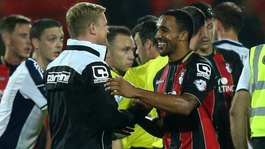 Eddie Howe and Callum Wilson