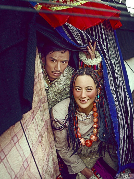 tibet couple photo