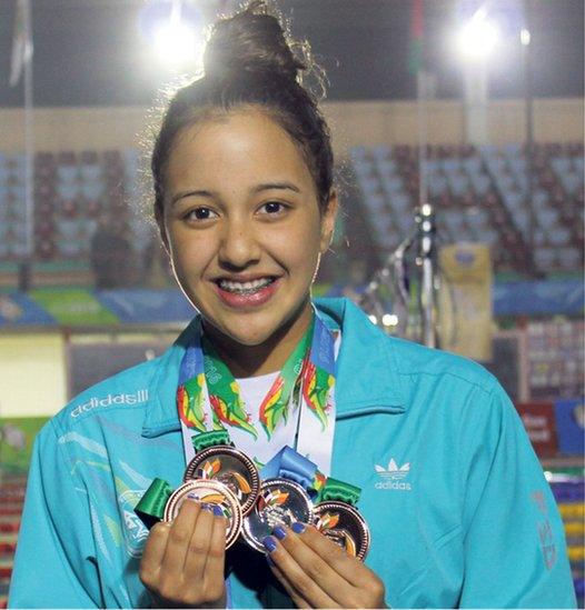 Gaurika and her medals