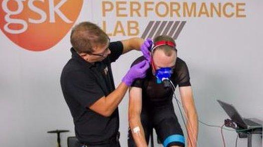 Chris Froome testing