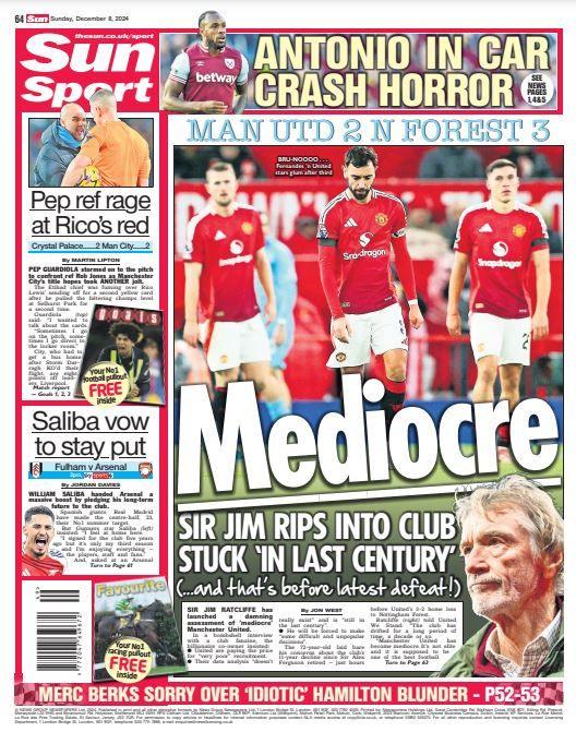 Sun on Sunday back page - 8 December 2024