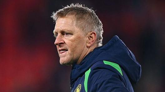 A dejected Republic of Ireland manager Heimir Hallgrimsson