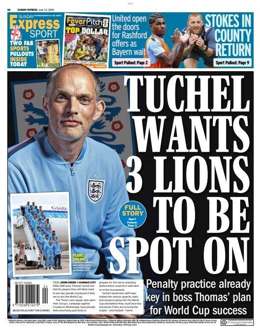 Sunday Express back page