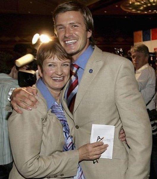 Dame Tessa Jowell and David Beckham