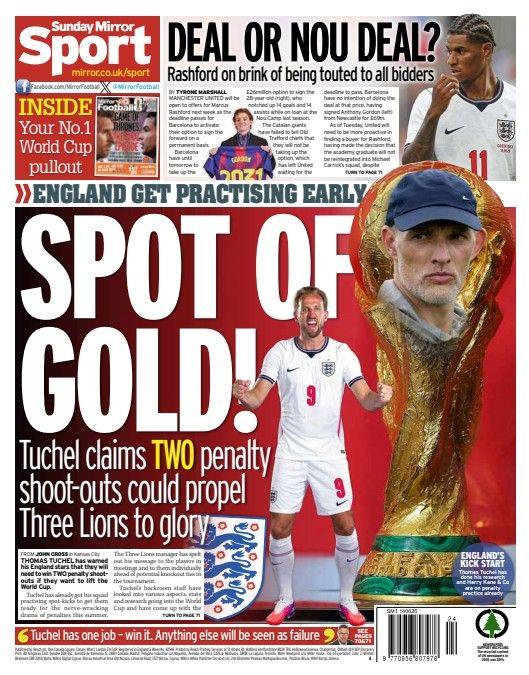 Sunday Mirror back page