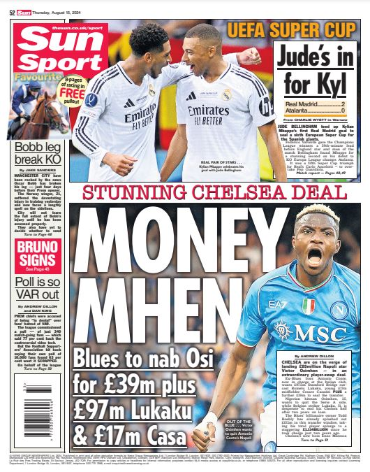 Sun back page