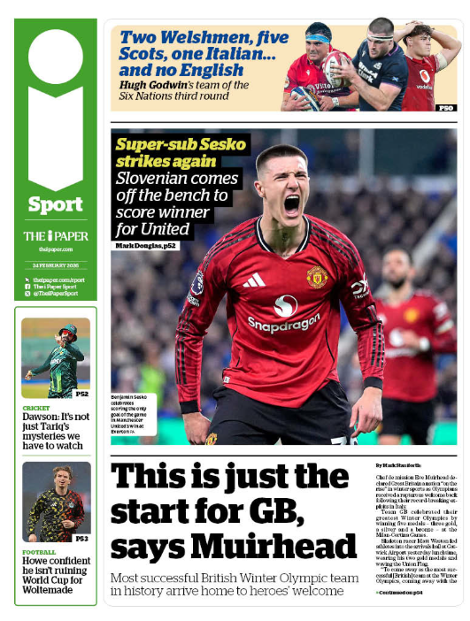 iSport back page