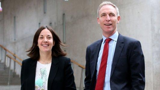 Kezia Dugdale and Jim Murphy