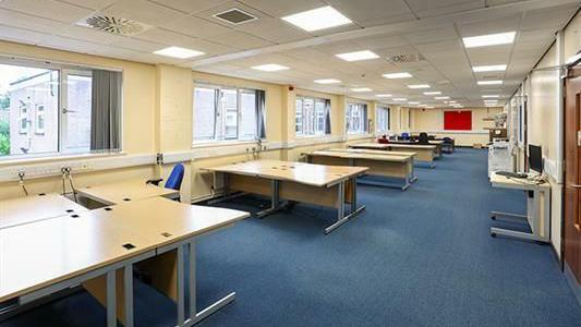 Desks at Sutton Coldfield Police station