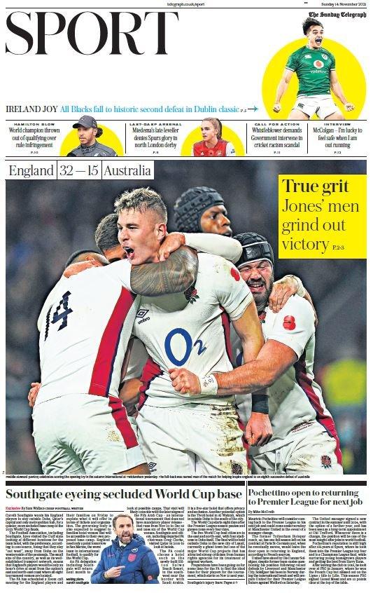 Sunday Telegraph sport
