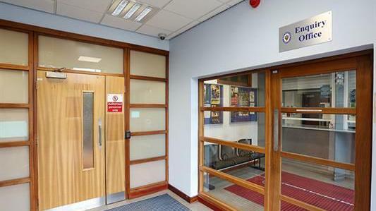 Enquiry office at Sutton Coldfield Police Station